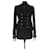 Chanel Chaqueta de tweed negra Negro  ref.341182