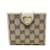 Gucci Brieftasche Beige Leinwand  ref.341300