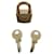 Hermès padlock for hermès kelly handbag, birkin with dustbag 2keys Gold hardware Steel  ref.341325