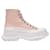 Alexander Mcqueen Tread Slick Sneakers in Pink Leather  ref.341442