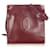 Cartier Vermelho Bolsa de ombro em couro Must de Cartier Bordeaux Bezerro-como bezerro  ref.341561