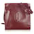 Cartier Red Must de Cartier Leder Umhängetasche Rot Bordeaux Kalbähnliches Kalb  ref.341561