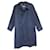 raincoat man Burberry vintage t 52 Navy blue Cotton Polyester  ref.341720