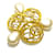 Chanel Brosche Golden Metall  ref.341744