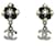 Chanel earring Silvery Metal  ref.341765