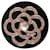 Chanel camelia brooch Black Plastic  ref.341938