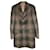 Tamanho do casaco Burberry London 48 Castanho escuro Lã Nylon  ref.341948