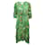 Ba&Sh Green Print Maxi Dress Viscose  ref.341983