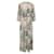 Diane Von Furstenberg Vestido colorido abotoado lisonjeiro Multicor Viscose  ref.341988