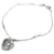 Dior Silver Heart Logo Pendant Bracelet Silvery Metal  ref.342174
