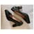 Yves Saint Laurent Escarpins en cuir imprimé vintage Noir  - vue 7