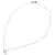 Dior Silver Rhinestone Heart Pendant Necklace Silvery Metal  ref.343483