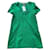 Ba&Sh Short green bash dress Cotton  ref.343910