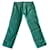 Massimo Dutti Pantalon chino vert menthe herbe tendre coton et lin T.50  ref.343948