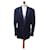 Trussardi vintage striped jacket Blue Wool  ref.344156