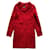 Gianfranco Ferre Vintage Abrigo de lana rojo vintage Roja  ref.344352