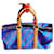 Keepall Louis Vuitton series limitadas 2012 Azul Lienzo  ref.344378