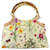 Gucci Bambus-Flora-Blumen-Einkaufstasche Leder  ref.344400