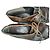 (second hand) Ballin Sz. 38 Leather Multicolor Python Snake skin Mules Kitten Heels Brown