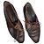 (second hand) Ballin Sz. 38 Leather Multicolor Python Snake skin Mules Kitten Heels Brown - view 3