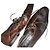(second hand) Ballin Sz. 38 Leather Multicolor Python Snake skin Mules Kitten Heels Brown - view 7