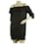 Neil Barrett Mini-robe ample noire à épaules dénudées et à volants taille S Coton  ref.345537