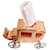 Amuleto Hermès caléche em aço banhado a ouro rosa para bolsa ou pingente Gold hardware  ref.347216
