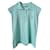 Maison Céline sleeveless turquoise polo top Cotton  ref.347411