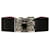 Alexander Mcqueen Skull and Crytal Leather Cuff Black  ref.347500