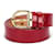 Louis Vuitton Belt M6980W in Red Leather Patent leather  ref.348423