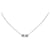 Dior Silberne Halskette mit Box-Anhänger mit Logo Metall  ref.348646