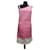 Escada Dresses Pink White Cotton Elastane  ref.348771