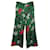 Twin Set Pantaloni, ghette Multicolore Verde Cotone Viscosa Elastan  ref.348941