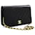 CHANEL Full Flap Chain Shoulder Bag Clutch Black Quilted Lambskin Leather  ref.349201