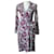 Diane Von Furstenberg DvF New Jeanne vestido envoltório mistura de seda Multicor Algodão  ref.349331