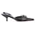 Zapatos de tacón destalonados de cuero negro vintage de Prada  ref.349401