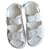Chanel dad sandals White Leather  ref.350077