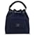 Chanel backpack Navy blue Leather  ref.350186