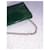 Jamie Clutch Yves Saint Laurent de couro verde escuro  - vista 4