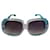 Courreges Gafas de sol Azul Turquesa Plástico  ref.350858