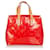 Louis Vuitton Red Vernis Reade PM Castaño Roja Marrón claro Cuero Charol  ref.350986