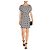 Diane Von Furstenberg Vestido dvf Jenna de seda geométrica Negro Blanco - vista 15