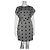 Diane Von Furstenberg Vestido dvf Jenna de seda geométrica Negro Blanco - vista 5