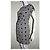 Diane Von Furstenberg Vestido dvf Jenna de seda geométrica Negro Blanco - vista 6