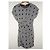 Diane Von Furstenberg Vestido dvf Jenna de seda geométrica Negro Blanco - vista 8