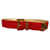 Chanel Cinturones Roja Gold hardware Lienzo  ref.351609