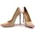 Christian Louboutin Nude Patent Leather Pumps Beige  ref.351676