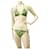 Maillot de bain bikini imprimé kaléidoscopique vert et marron Milly Cabana taille S Elasthane Polyamide  ref.352261