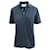 Hermès Navy Blue H Embroidered Buttoned Polo Shirt  Cotton  ref.352492