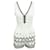 Maje White Embroidered Playsuit Cotton  ref.352523